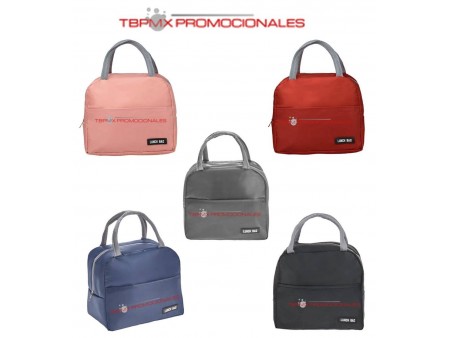 Lonchera termica metalizada poliester ducase promocional