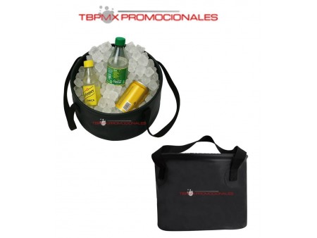 Hielera termica impermeable poliester circular boreas promocional