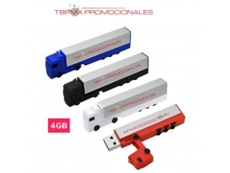 Memoria usb 4 gb camion trailer promocional