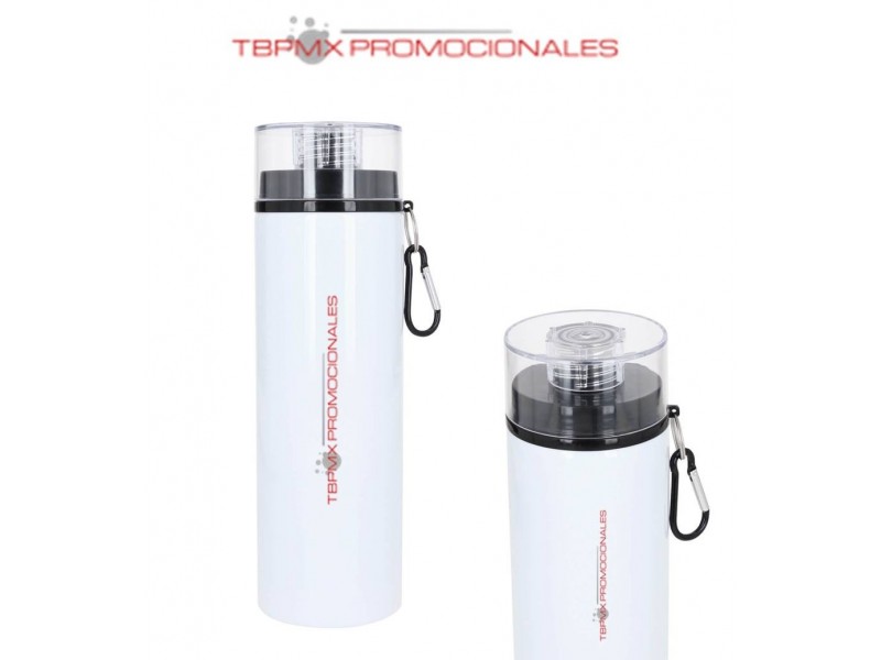 Cilindro anfora acero inoxidable 800 ml sublimable boquilla gancho metalico sunja promocional