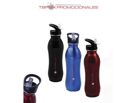 Cilindro anfora acero inoxidable 750 ml boquilla popote zurich promocional