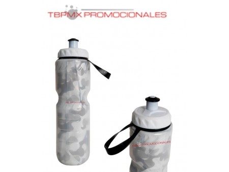 Cilindro anfora plastico 680 ml militar asa chupon army promocional