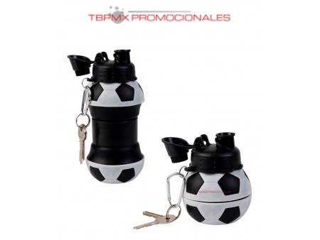 Cilindro anfora balon futbol soccer 520 ml contrae con gancho fever promocional