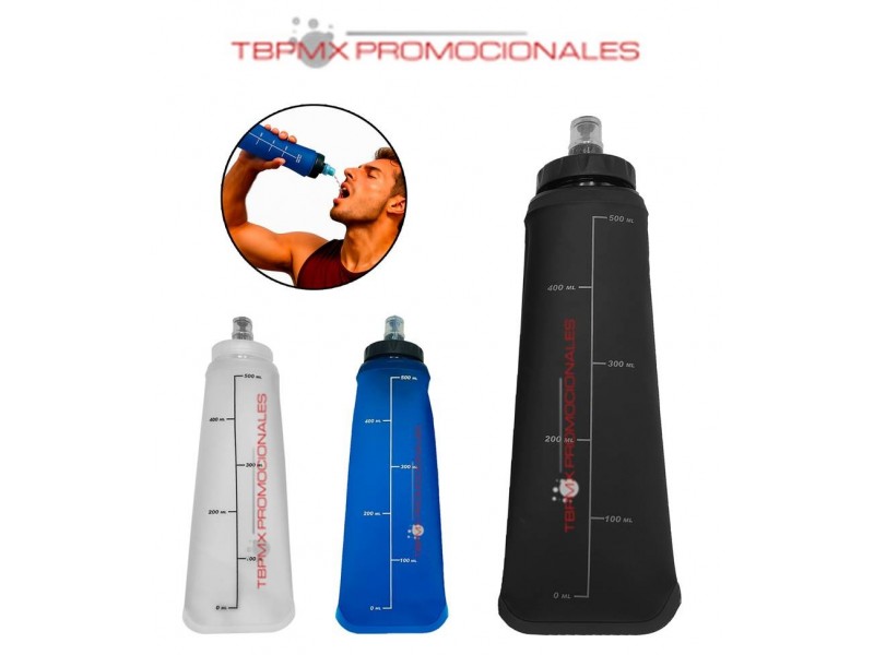 Cilindro anfora botella poliuretano 500 ml tapa rosca chupon kona promocional