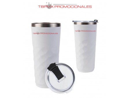 Vaso termico acero inoxidable 900 ml doble pared textura pelota golf pot promocional