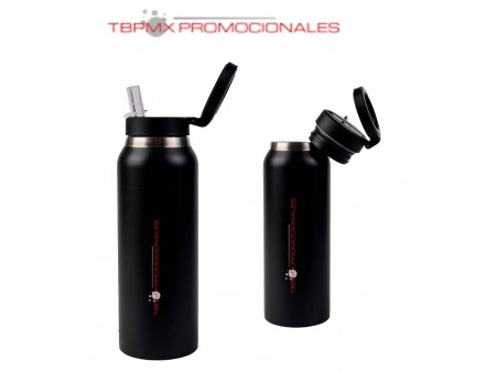 Termo acero inoxidable 750 ml doble pared plastic painting boquilla  asa soporte magnetico para celular kuro promocional