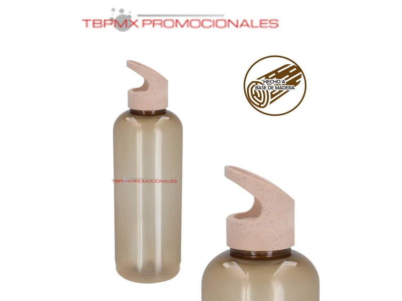 Cilindro ecologico rpet 900 ml asa de madera eco lays promocional