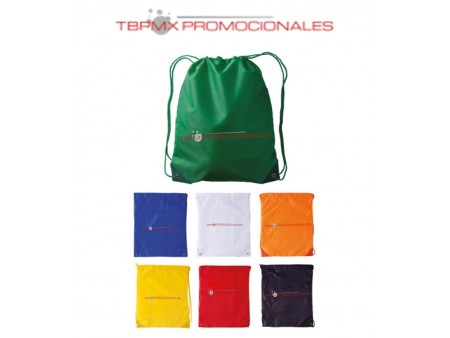 Morral ecologico poliester arillo reforzado helen promocional