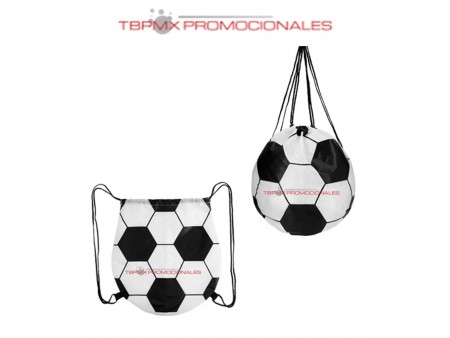 Morral poliester forma balon soccer lozano promocional