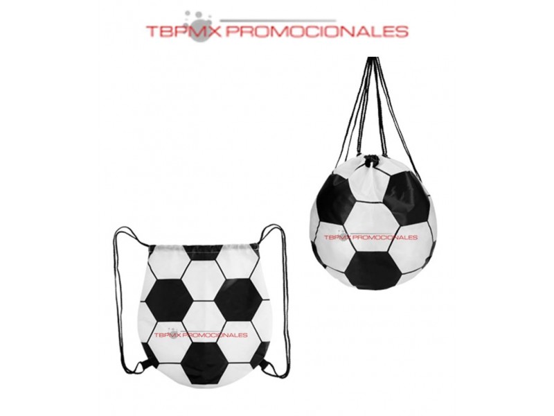 Morral poliester forma balon soccer lozano promocional