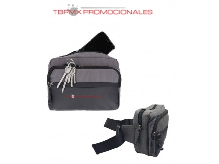 Cangurera poliester doble compartimento bruce promocional