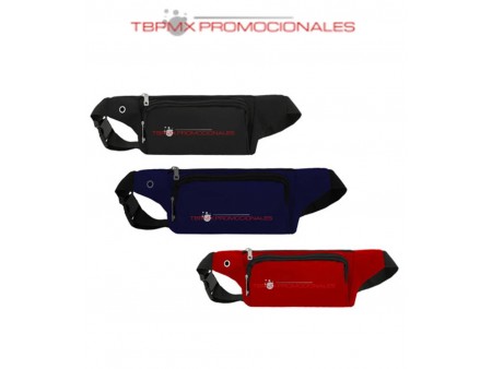 Cangurera poliester 3 compartimentos ajustable zac promocional