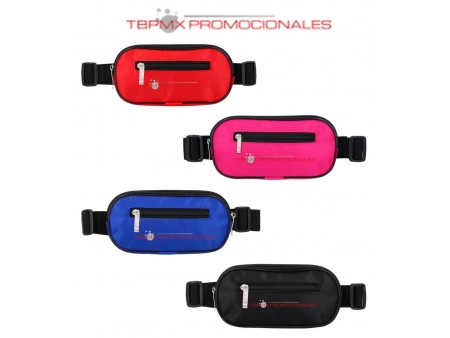 Cangurera poliester correa doble broche seguridad trail promocional