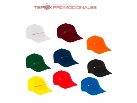 Gorra acrilico 5 gajos visera rigida zizu promocional