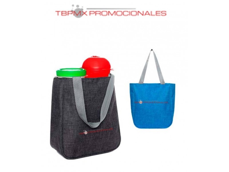 Lonchera termica satinada fuelle olivia promocional