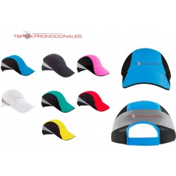 Gorra microfibra malla con...