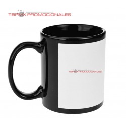 Taza tarro negro con cuadro...