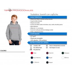 Sudadera juvenil con...