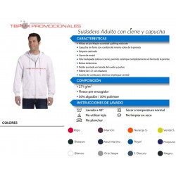 Sudadera con cierre y...