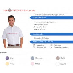 Camisa manga corta para...