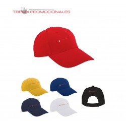 Gorra lisa 6 gajos broche...