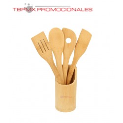 Set accesorios de bambu...