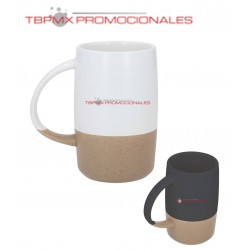 Taza de ceramica bicolor...