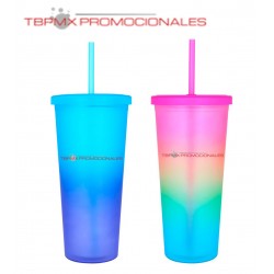 Vaso térmico plástico doble...