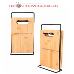 Set de 4 tablas de madera...