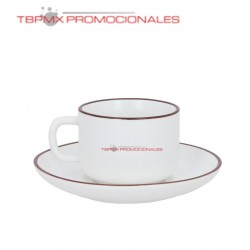 Taza y plato de cerámica...