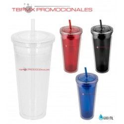 Vaso doble pared plastico...