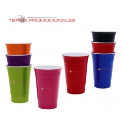 Vaso plástico 480 ml doble...