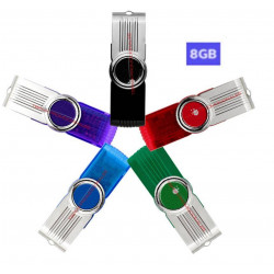 Memoria usb 8 gb giratoria...