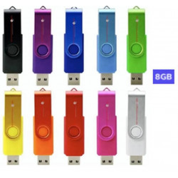 Memoria usb 8 gb giratoria...