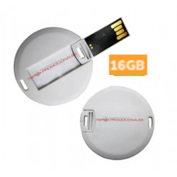 Memoria usb tarjeta redonda...