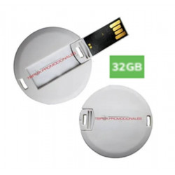 Memoria usb tarjeta redonda...