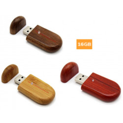 Memoria usb oval madera...