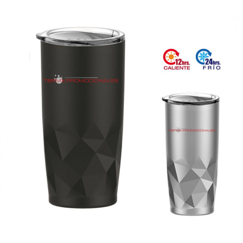 Vaso térmico doble pared tapa presión 650 ml